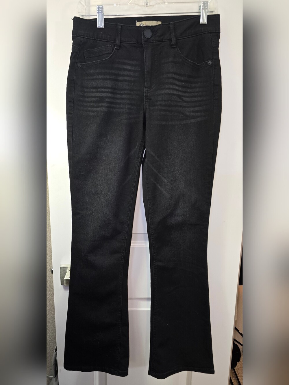 Democracy Ab Technology Black Bootcut Jeans Women's Size 6 Stretch NWOT